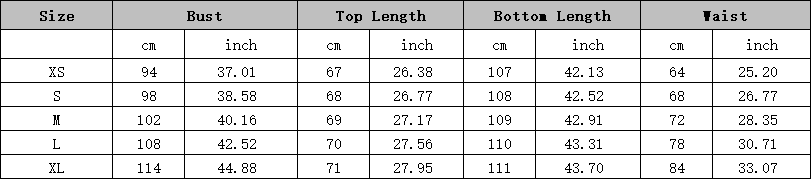 Completo due pezzi XS,S,M,L,XL