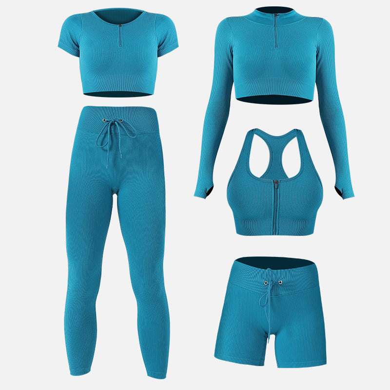 Completo sportivo da cinque pezzi, funzione: super elastico