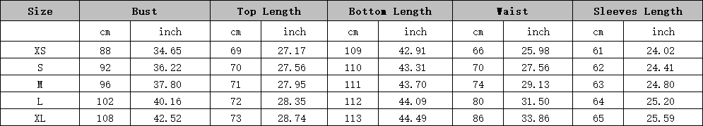 Completo due pezzi XS,S,M,L,XL
