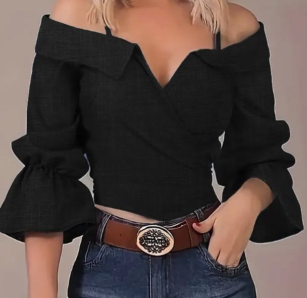 Camicia con bretelline sottili