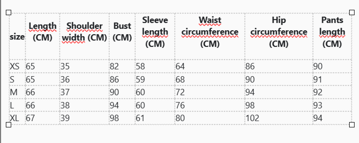 Completo due pezzi XS,S,M,L,XL