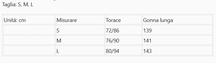 Narciso Dress disponibile in varie colorazioni S,M,L