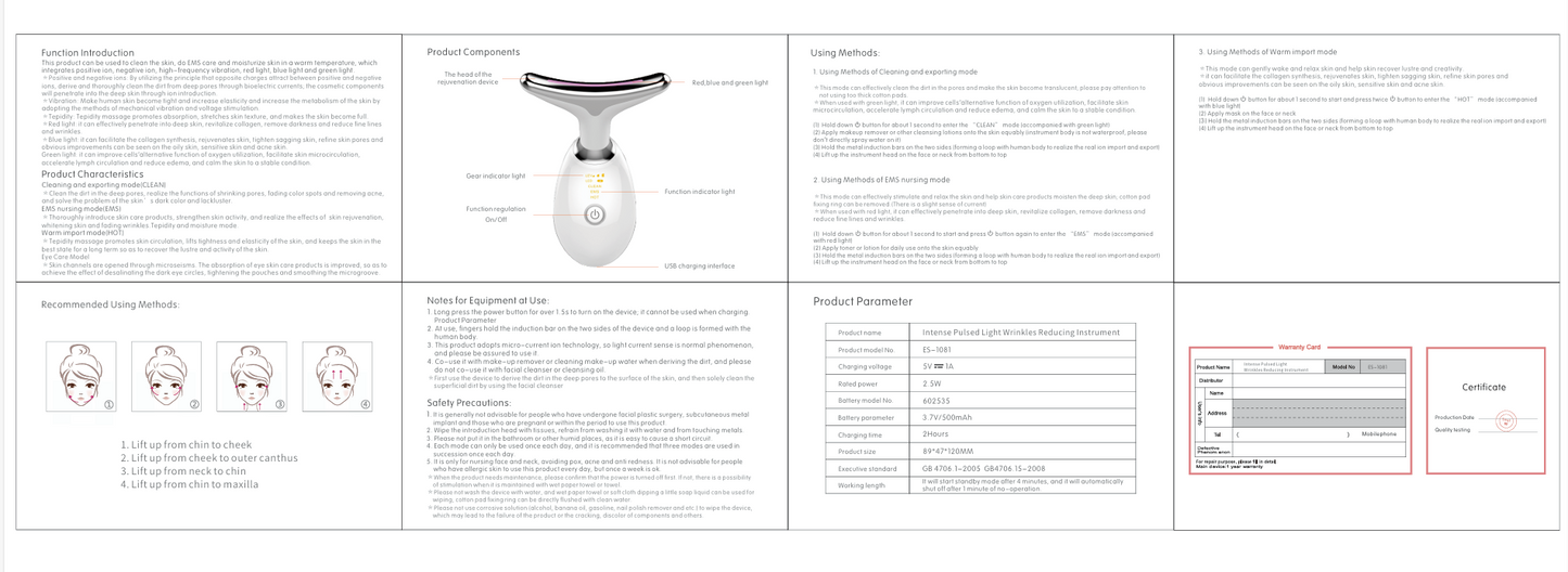 Beauty Instrument Desalting Neck Line Care Massage