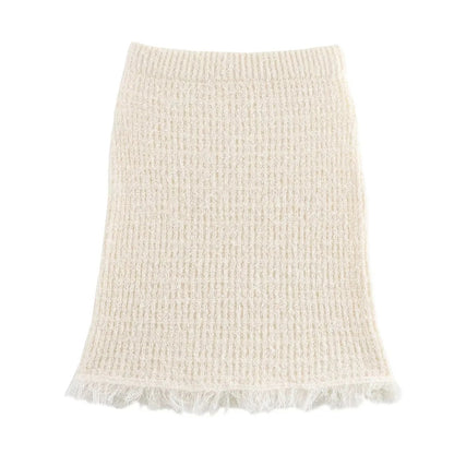 Completo  Classico, comodo, gonna in maglia e Cardigan,S,M,L