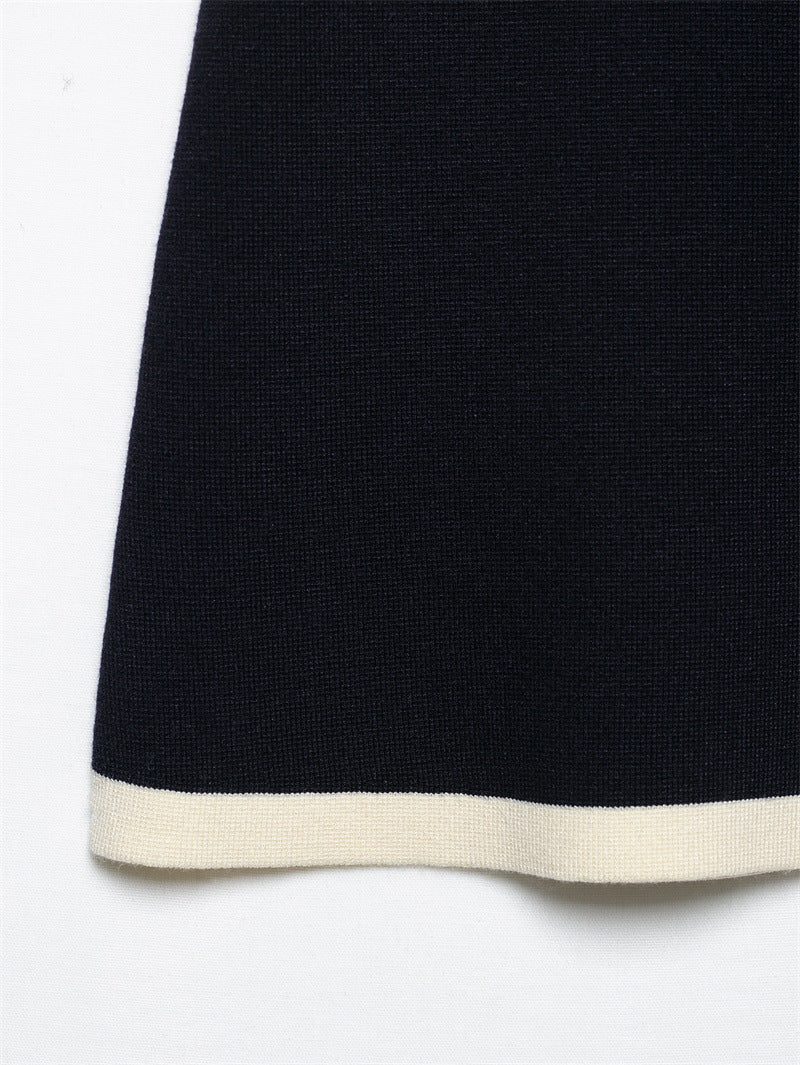 Completo classico, comodi, cappotto in maglia , minigonna lavorata a maglia, XS,S,M,L