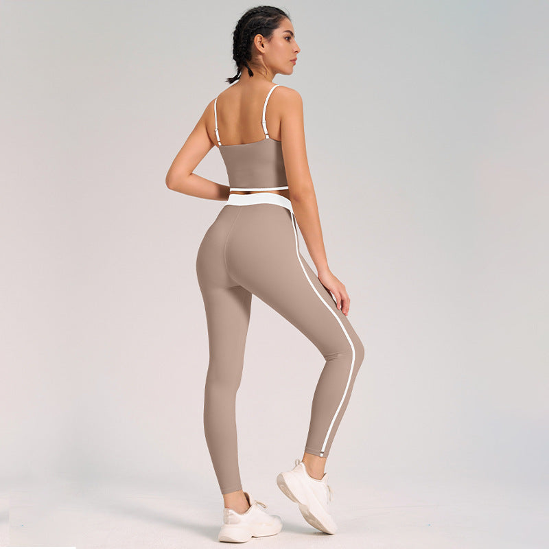 Tuta sportiva da yoga, due pezzi, disponibile in varie colorazioni S,M,L,XL