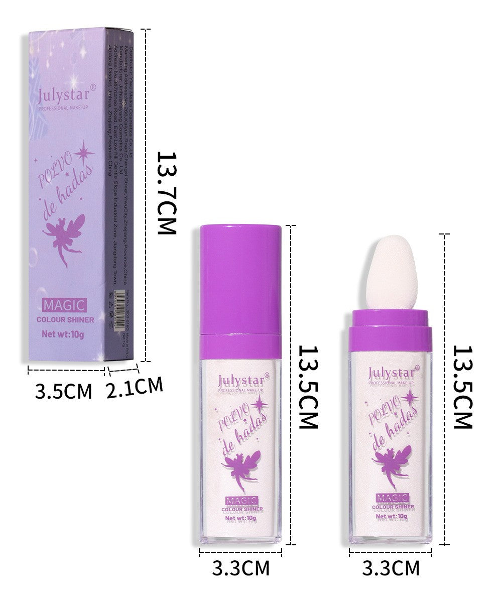 Illuminante in polvere per corpo e capelli