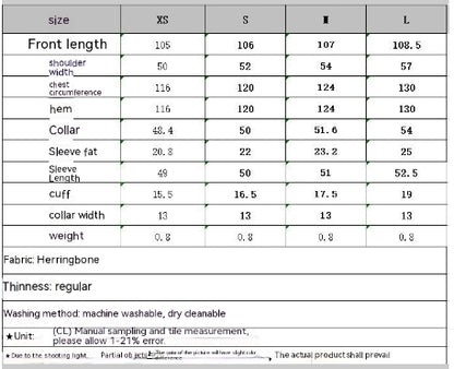 Cappotto lungo disponibile in varie colorazioni XS,S,M,L