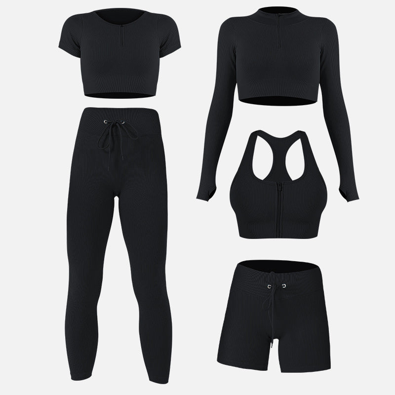 Completo sportivo da cinque pezzi, funzione: super elastico
