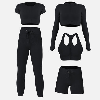 Completo sportivo da cinque pezzi, funzione: super elastico