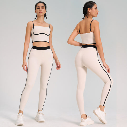 Tuta sportiva da yoga, due pezzi, disponibile in varie colorazioni S,M,L,XL