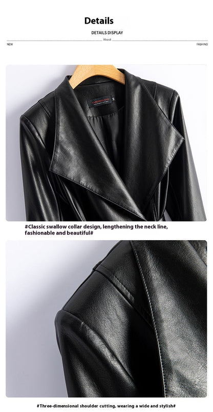 Giacca a vento in pelle, vestibilità slim, snellente disponibile in varie colorazioni M,L,XL,2XL,3XL,4XL,5XL