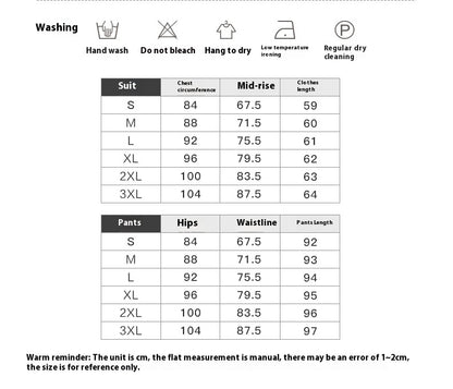 Complesso due pezzi disponibile in varie colorazioni S,M,L,XL,2XL,3XL,4XL