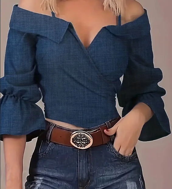 Camicia con bretelline sottili
