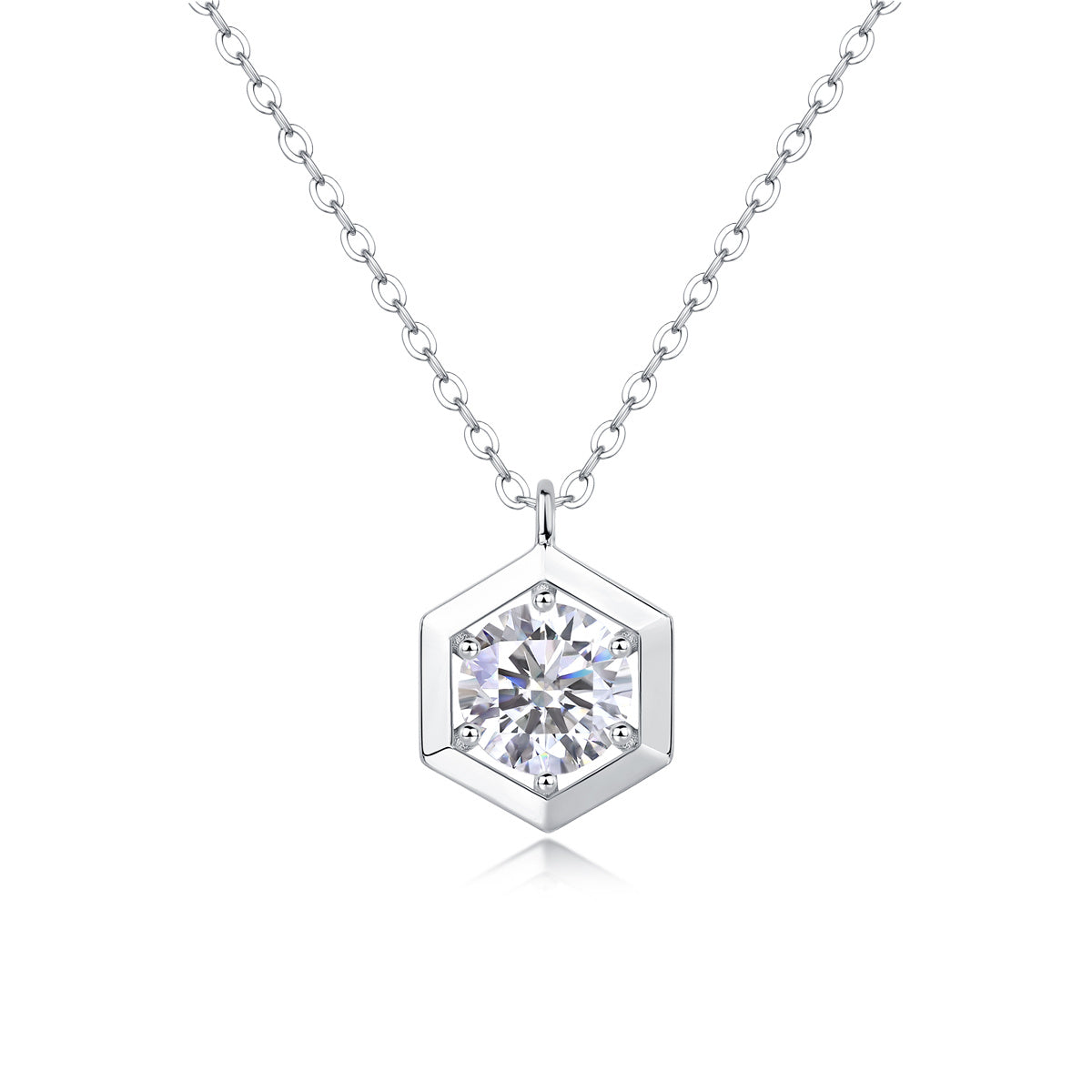 Un pendente d con moissanite da 1 carato in argento sterling S925 Spedizione solo USA