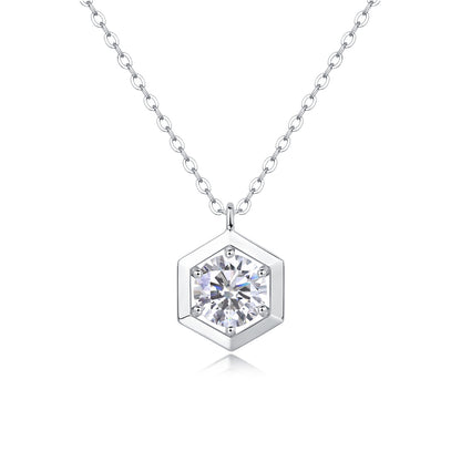 Un pendente d con moissanite da 1 carato in argento sterling S925 Spedizione solo USA