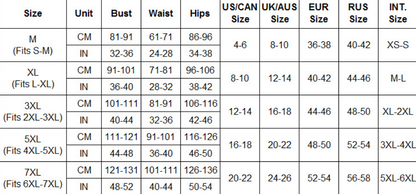 Lingerie curvy  M, L, 3XL, 5XL