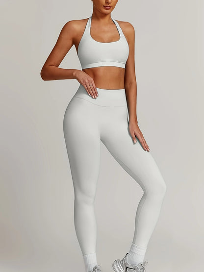 Set 2 pezzi, Il tessuto tecnico regola automaticamente i pori di ventilazione in base alla temperatura corporea, sviluppato in collaborazione con medici sportivi, assorbimento degli urti del reggiseno