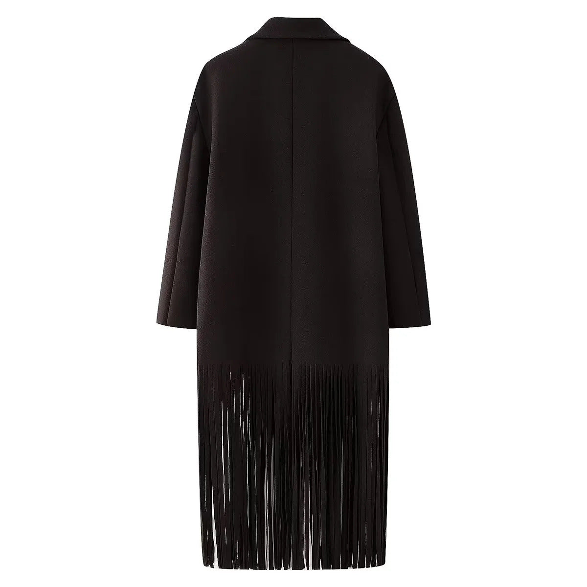 Cappotto di lana con nappe disponibile in varie colorazioni S,M,L