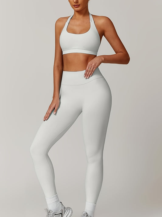 Set 2 pezzi, Il tessuto tecnico regola automaticamente i pori di ventilazione in base alla temperatura corporea, sviluppato in collaborazione con medici sportivi, assorbimento degli urti del reggiseno