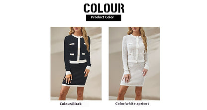 Completo Classico, comodo  con cardigan lavorato a maglia e bottoni S,M,L,XL