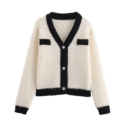 Completo  Classico, comodo, gonna in maglia e Cardigan,S,M,L