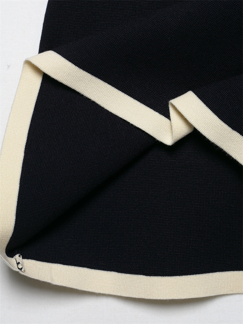 Completo classico, comodi, cappotto in maglia , minigonna lavorata a maglia, XS,S,M,L