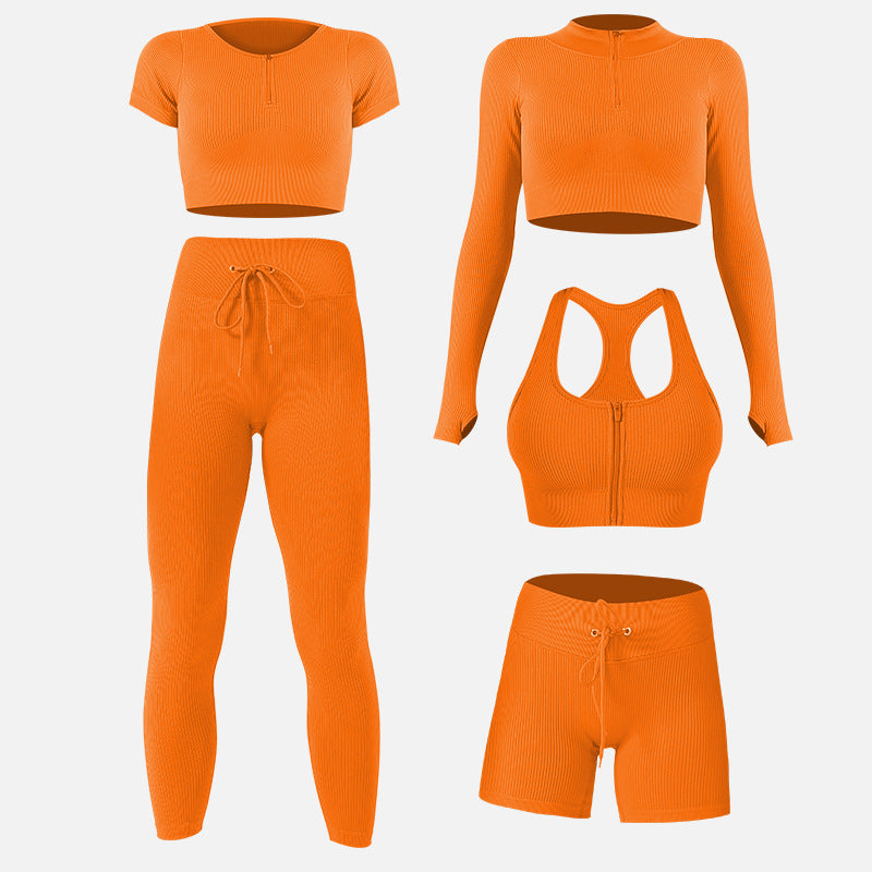 Completo sportivo da cinque pezzi, funzione: super elastico