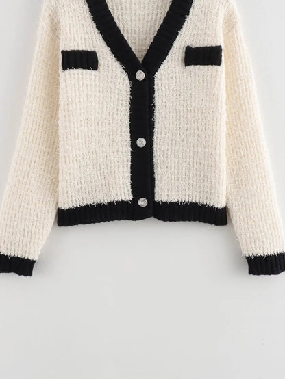 Completo  Classico, comodo, gonna in maglia e Cardigan,S,M,L