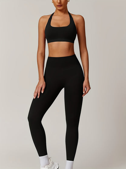 Set 2 pezzi, Il tessuto tecnico regola automaticamente i pori di ventilazione in base alla temperatura corporea, sviluppato in collaborazione con medici sportivi, assorbimento degli urti del reggiseno