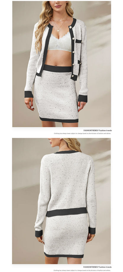 Completo Classico, comodo  con cardigan lavorato a maglia e bottoni S,M,L,XL