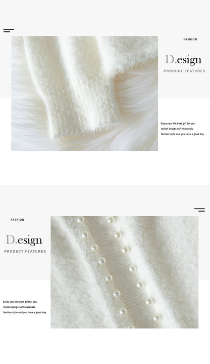 Cardigan elegante in maglia con scollo a V,               S,M,L,XL