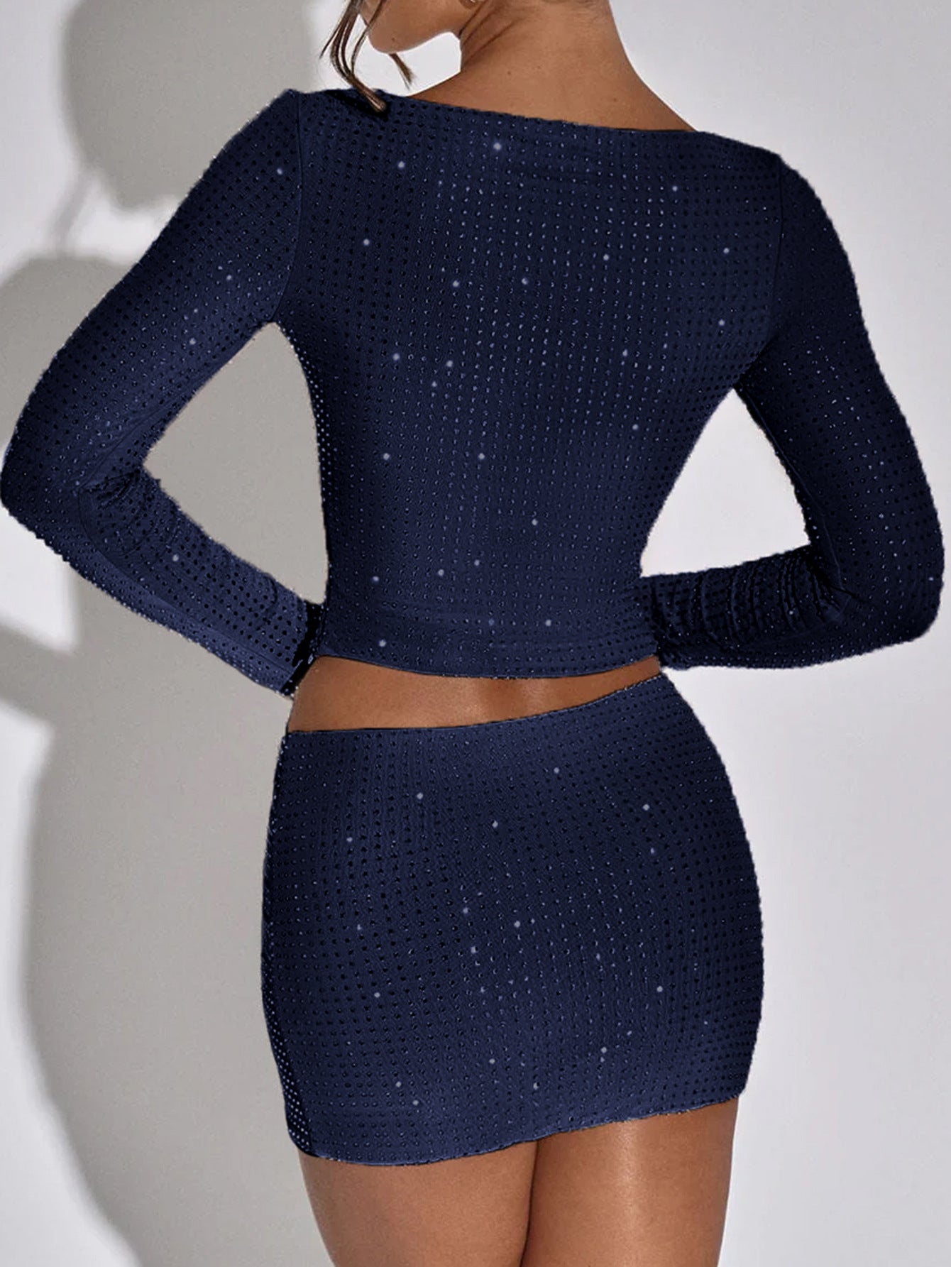 Completo due pezzi con brillantini