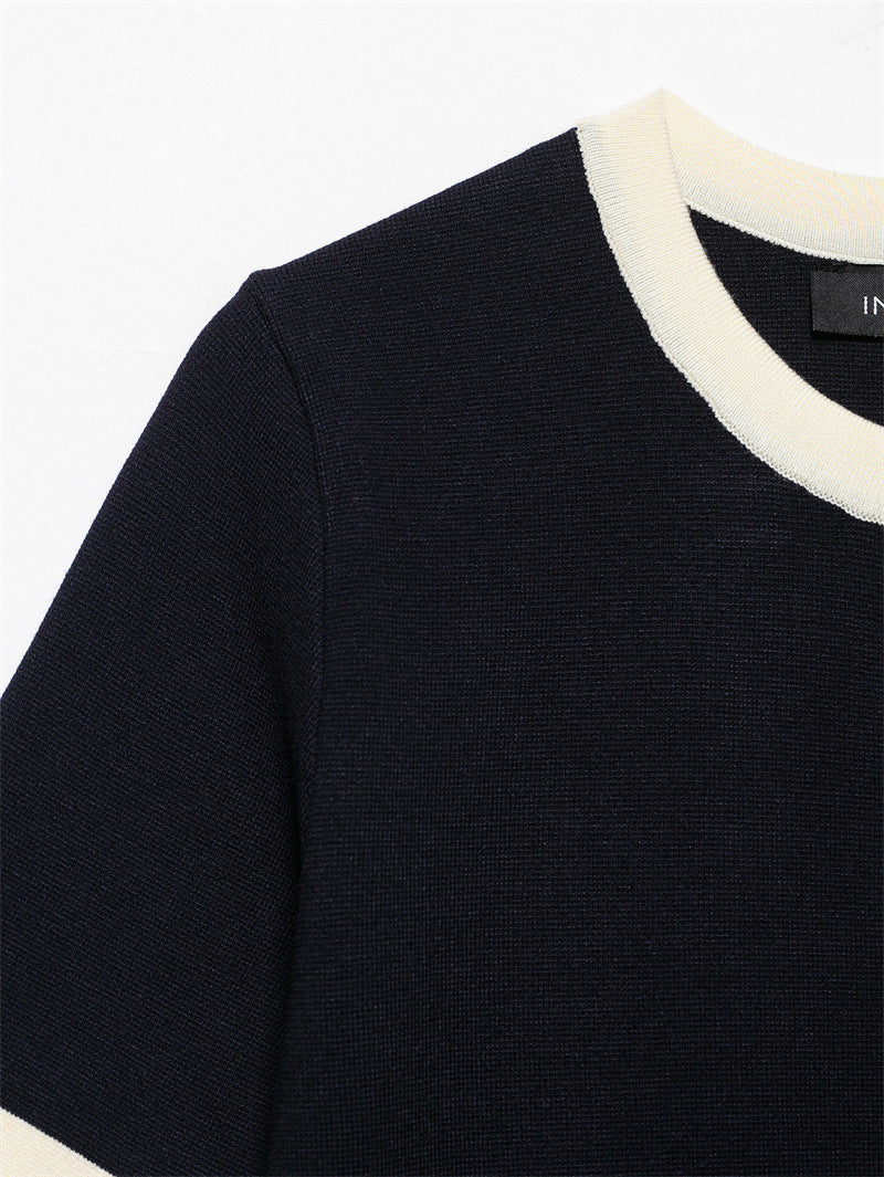 Completo classico, comodi, cappotto in maglia , minigonna lavorata a maglia, XS,S,M,L