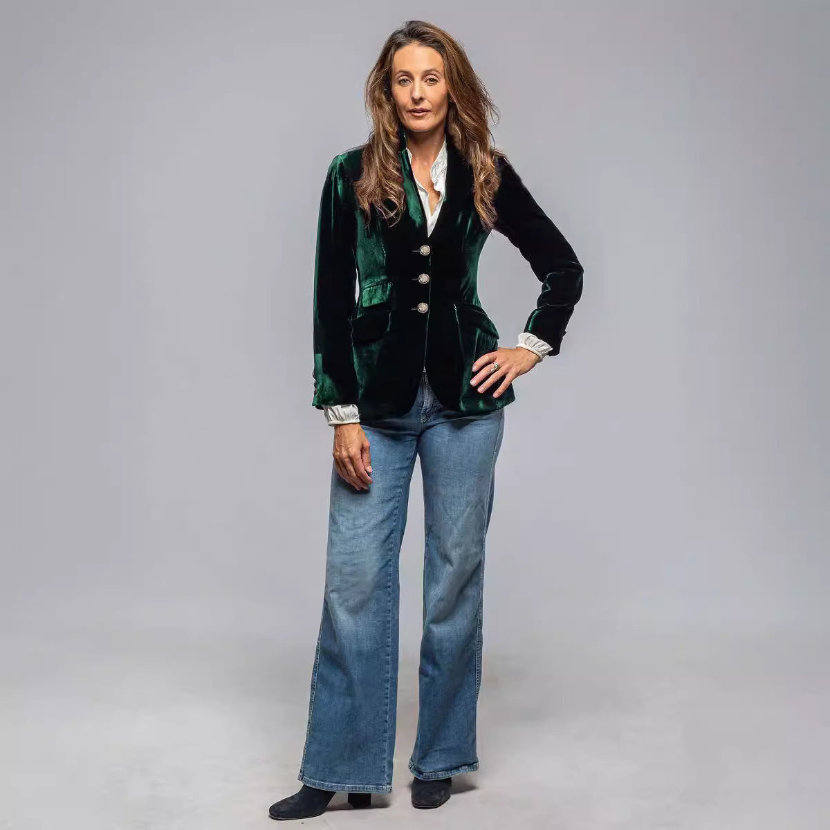 Giacca da abito retrò, vestibilità slim fit, in velluto con spacchi disponibile in varie colorazioni S,M,L,XL,2XL