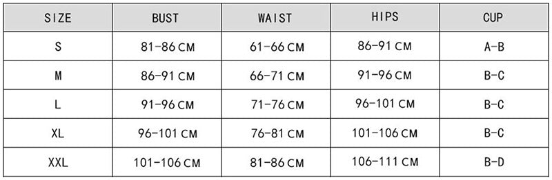 Bikini due pezzi S,M,L