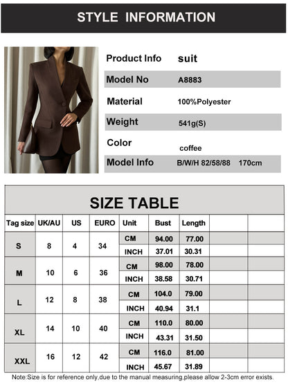 Blazer elegante slim fit , S,M,L,XL,2XL