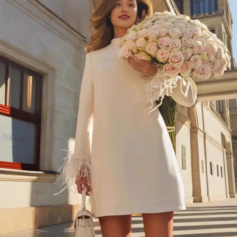 Tubino Dress Bianco con dettaglio Chic