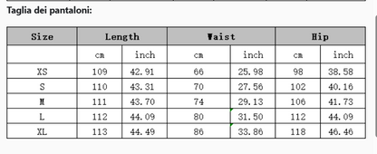 Completo tre pezzi XS,S,M,L,XL