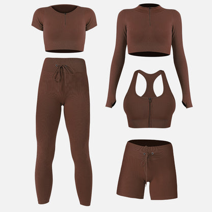 Completo sportivo da cinque pezzi, funzione: super elastico