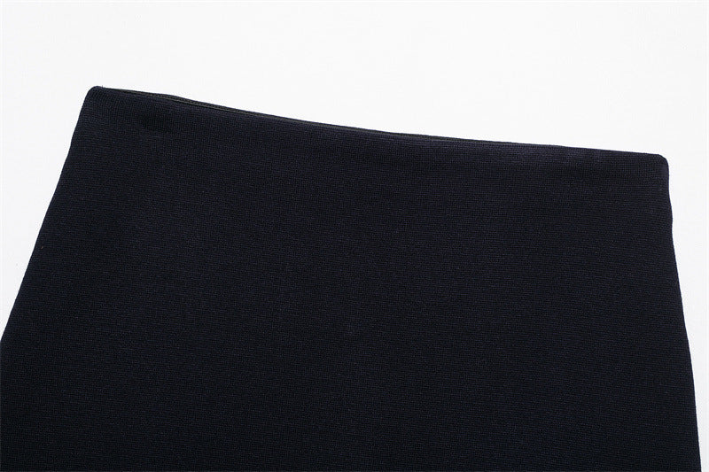 Completo classico, comodi, cappotto in maglia , minigonna lavorata a maglia, XS,S,M,L