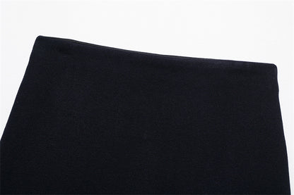 Completo classico, comodi, cappotto in maglia , minigonna lavorata a maglia, XS,S,M,L