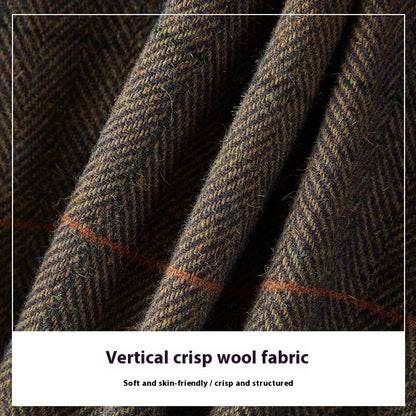 Blazer raffinato con colletto in pelle S,M,L,XL,2XL,3XL,4XL