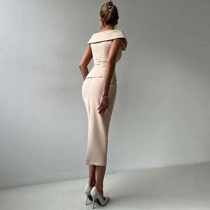 Completo Elegante, doppiopetto con gonna a tubino e vita controllata S,M,L,XL,2XL