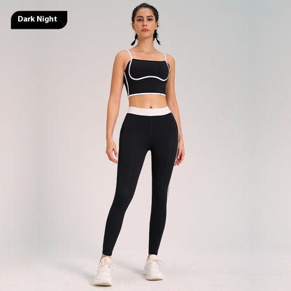 Tuta sportiva da yoga, due pezzi, disponibile in varie colorazioni S,M,L,XL