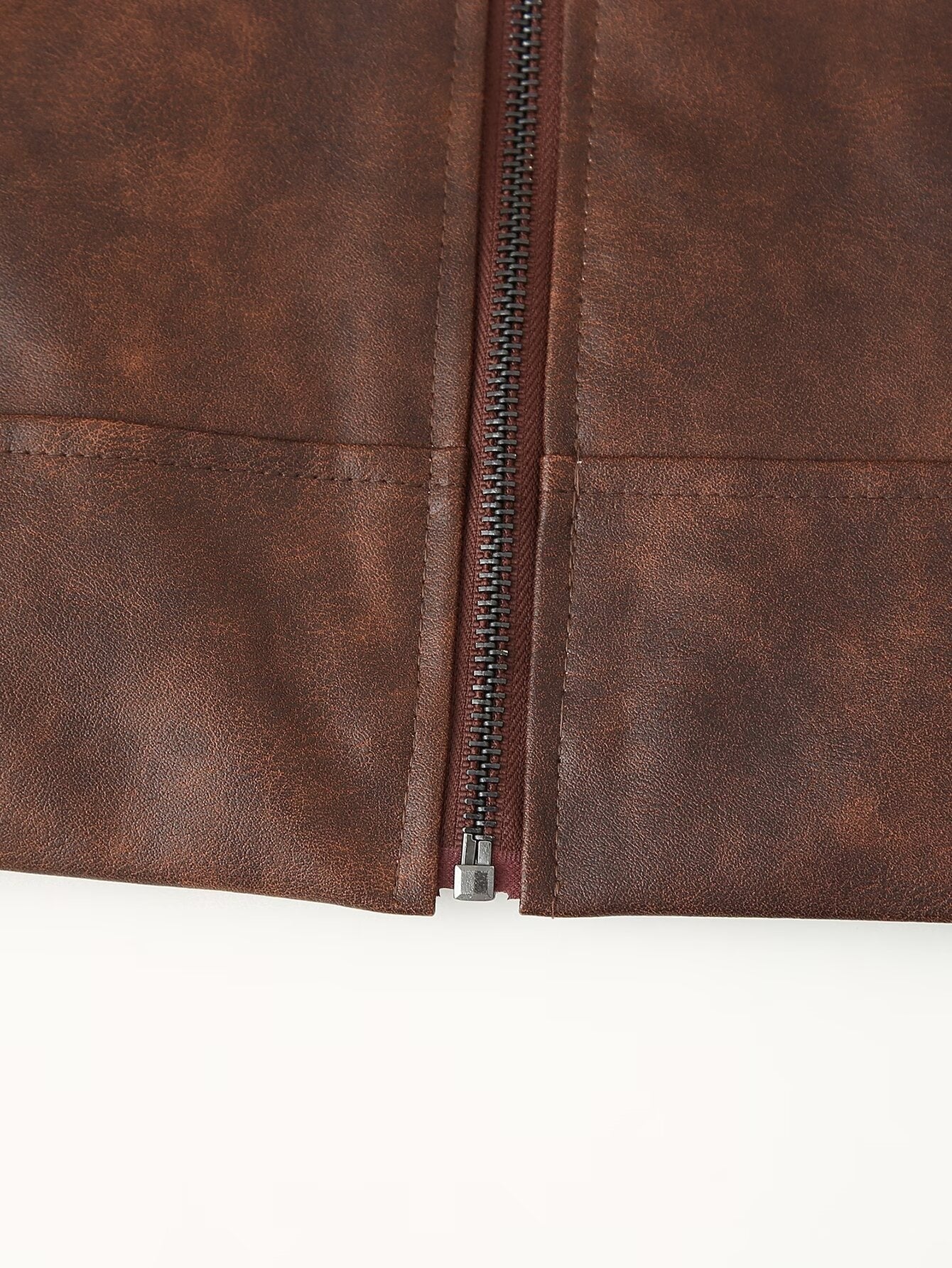 Giacca e gonna in pelle color castano S,M,L