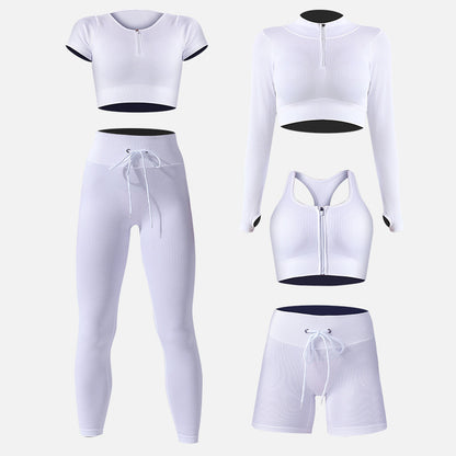 Completo sportivo da cinque pezzi, funzione: super elastico