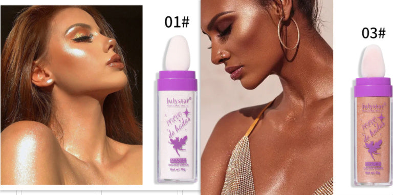 Illuminante in polvere per corpo e capelli