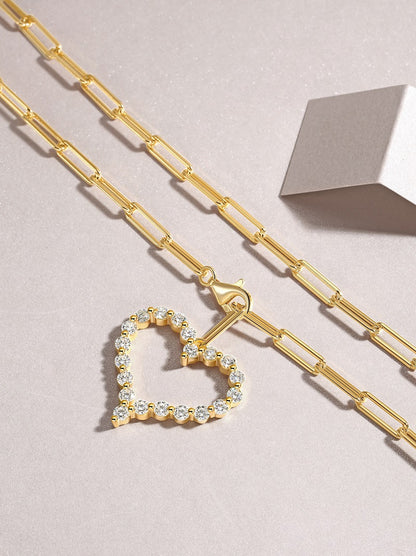 Gioiello con diamanti, in argento puro da 13 g, incastonati con piccola moissanite, argento sterling S925 e placcato oro  Spedizione solo in USA