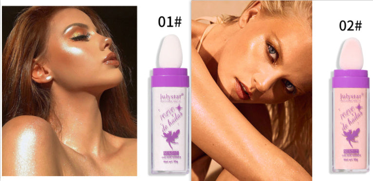 Illuminante in polvere per corpo e capelli